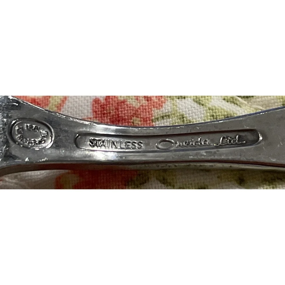 Oneida 1881 Roger Spanish Court‎ Teaspoons Spoons Stainless Set Of 7